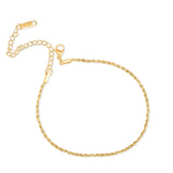 Gold Rope Chain Anklet