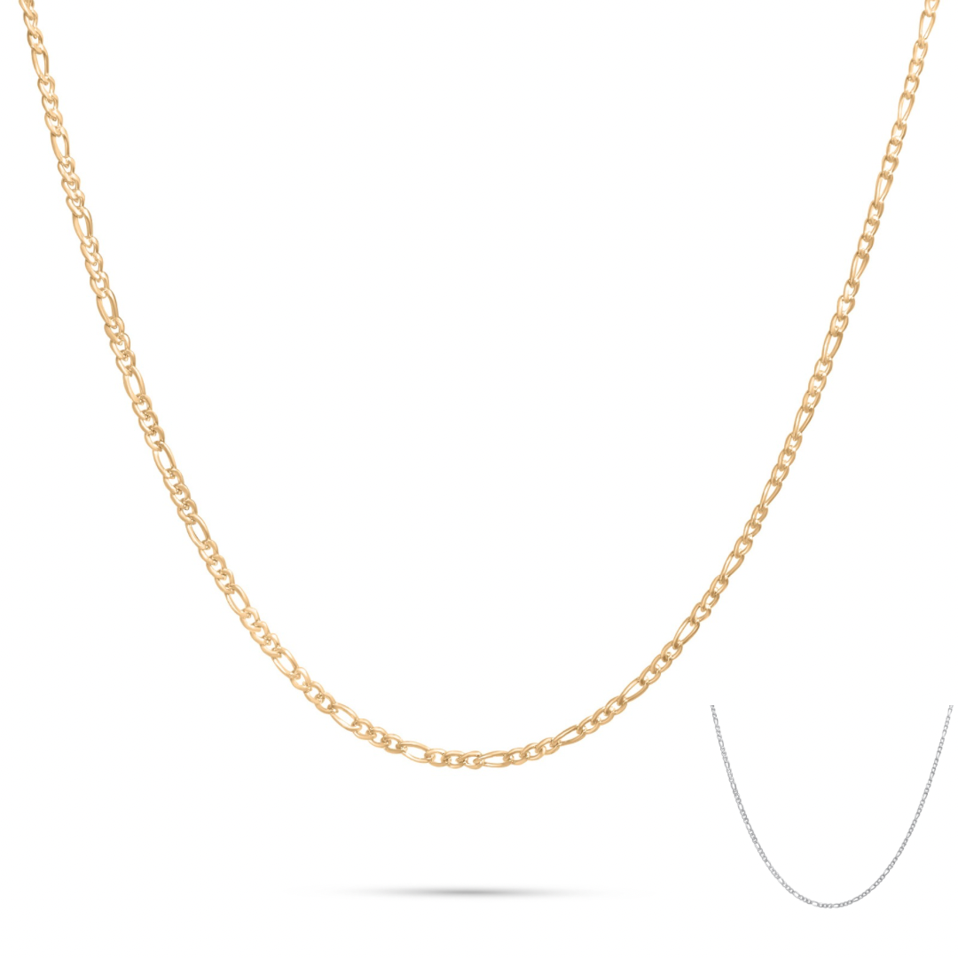 3mm Figaro Chain Necklace – Ashlyn's Diy Drip