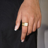 Gold Stone Ring