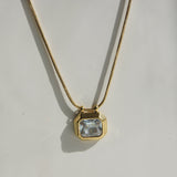 Gold Stone Necklace