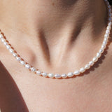 Gold Pearl Necklace