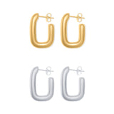 Rectangular U Earrings