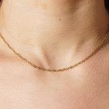 Twisty Gold Chain Necklace